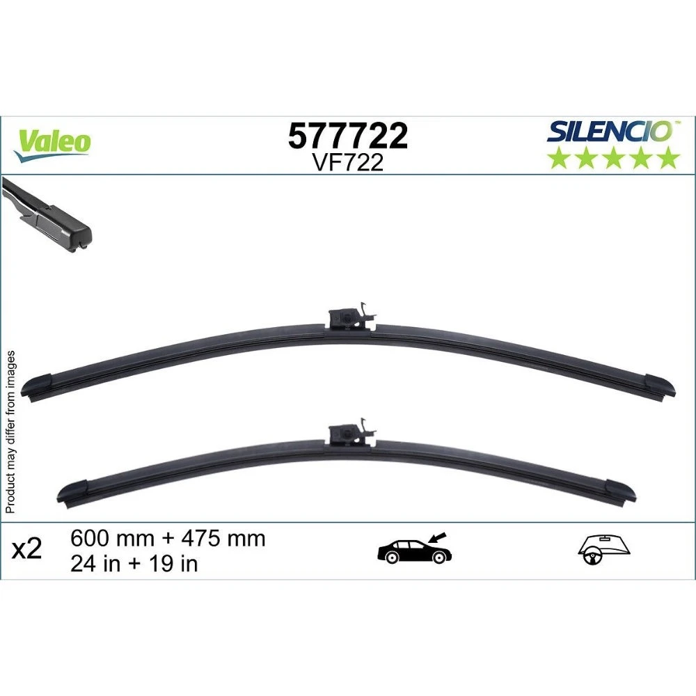 Wycieraczki Valeo Silencio Flat do Mercedes Klasa GLA