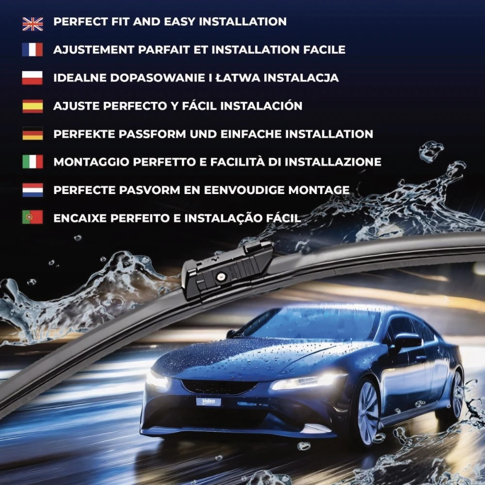 Комплект передних дворников Valeo Silencio Flat 550 & 550 мм для Mercedes C Class T-Модельl 2021-2026