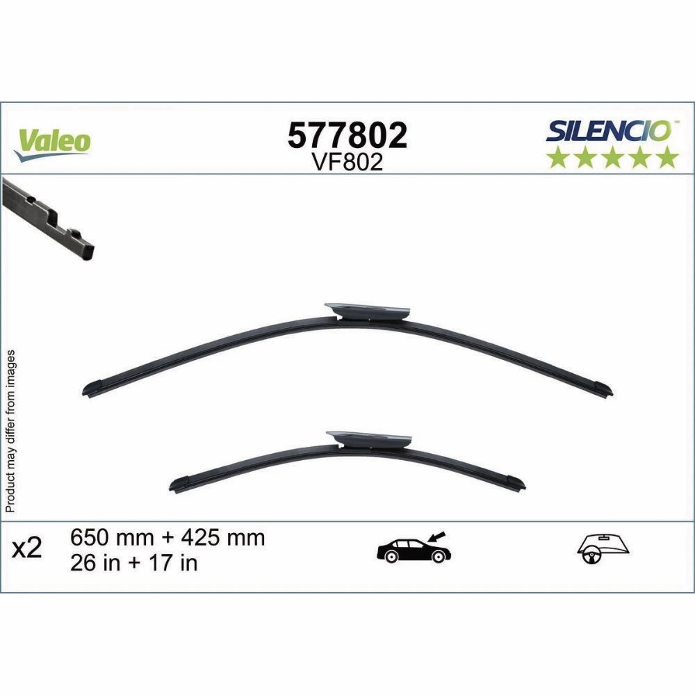 Wycieraczki Valeo Silencio Flat do BMW Seria 1