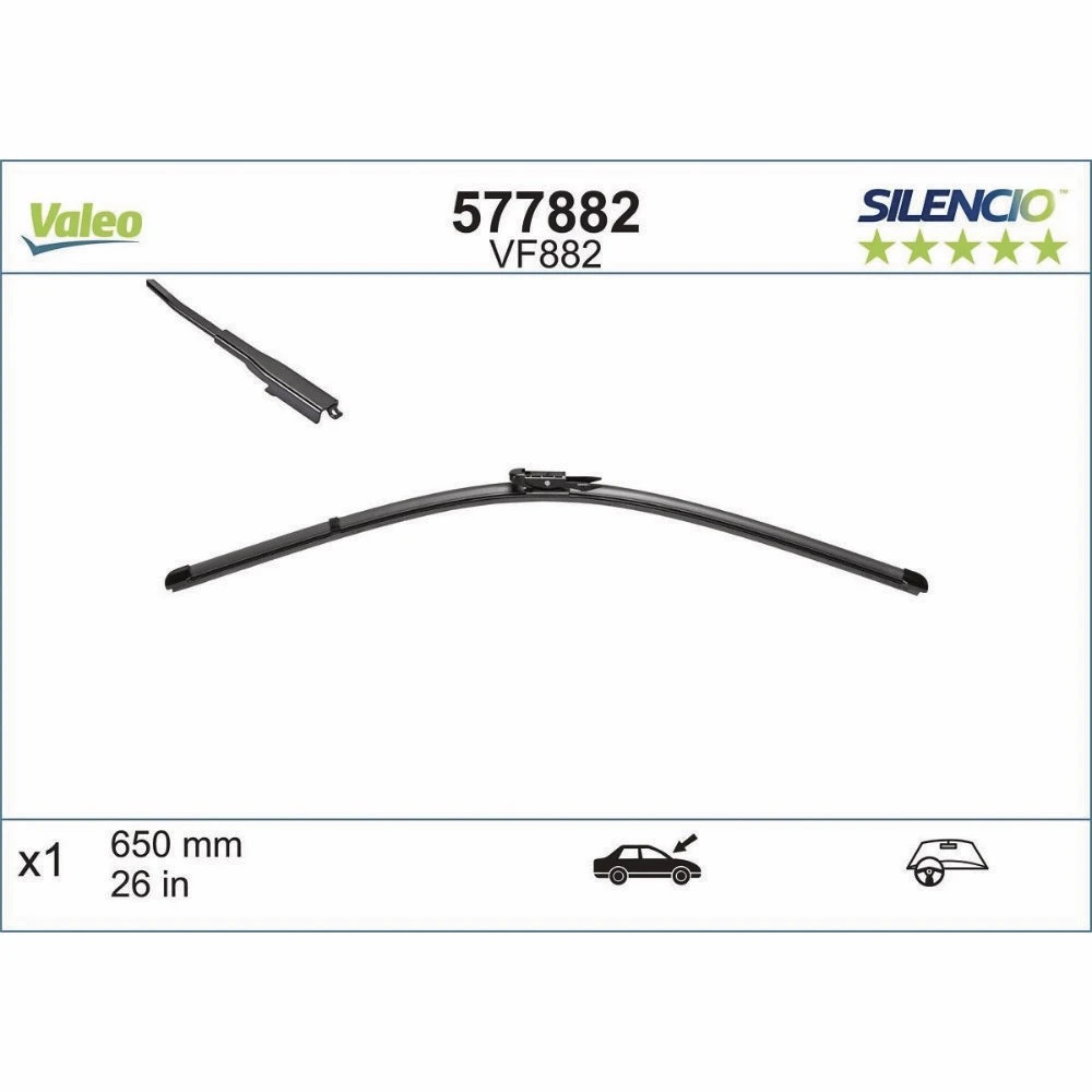 Wycieraczki Valeo Silencio Flat do Toyota Aygo