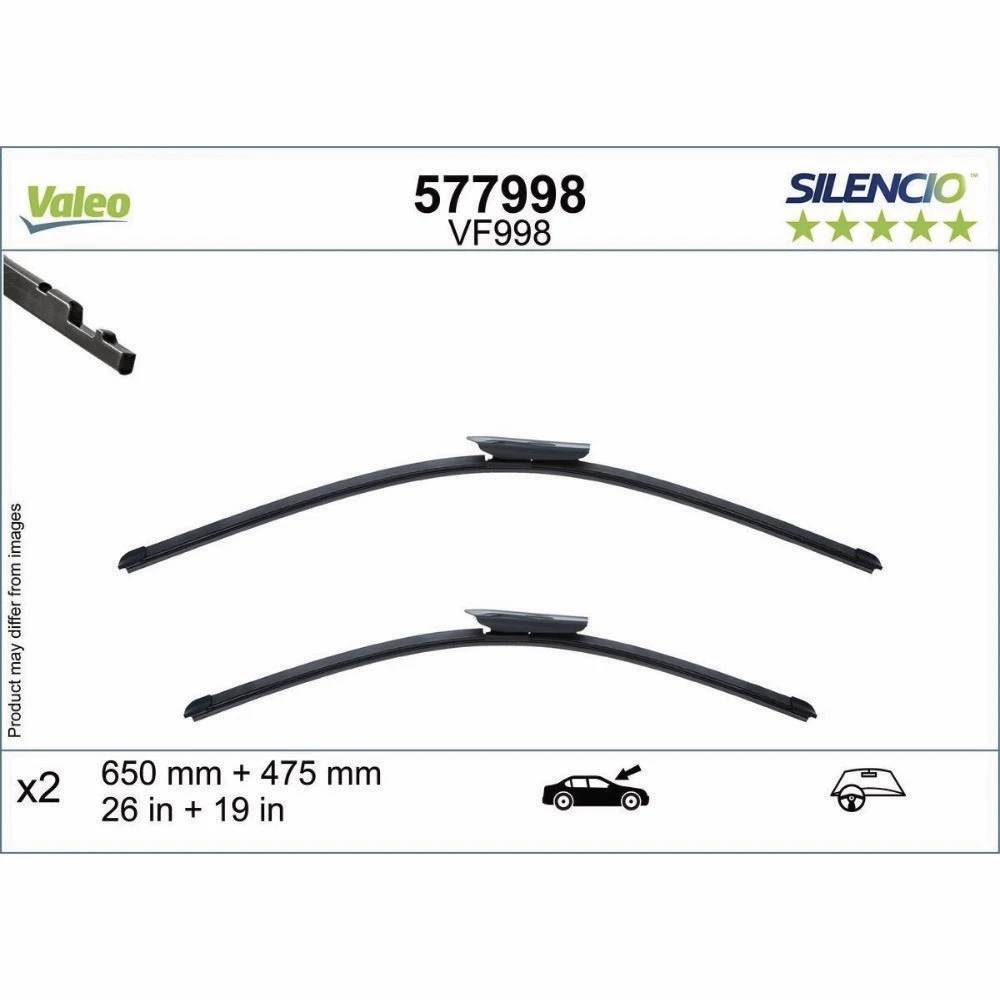 Wycieraczki Valeo Silencio Flat do Audi Q3