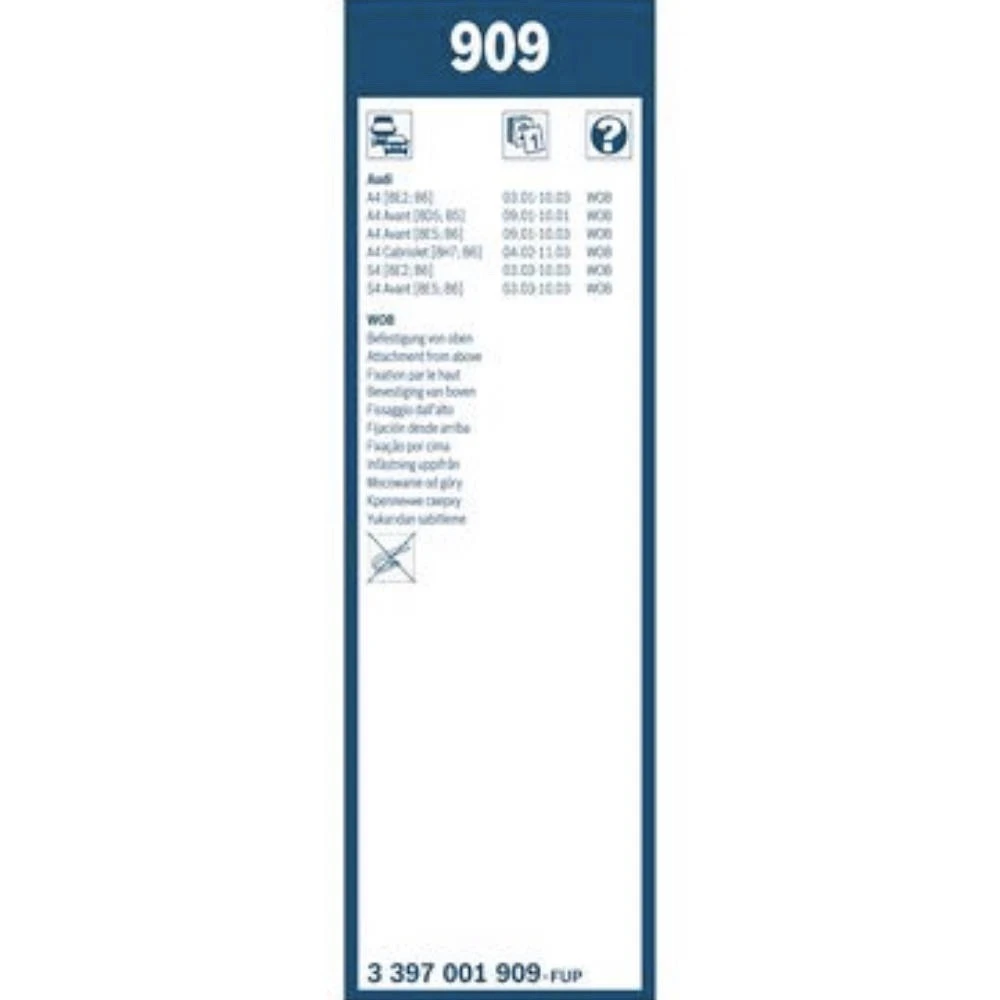 Комплект передних дворников BOSCH Twin 550 & 550 мм для Audi A4 Avant 2001-2003