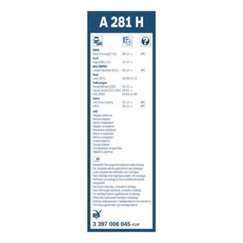Tylna wycieraczka BOSCH Rear 280 mm do Haval H9 1 2014-2021