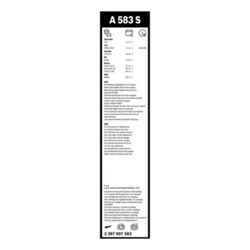 Комплект передних дворников BOSCH AeroTwin 650 & 340 мм для Buick Encore 2012-2017