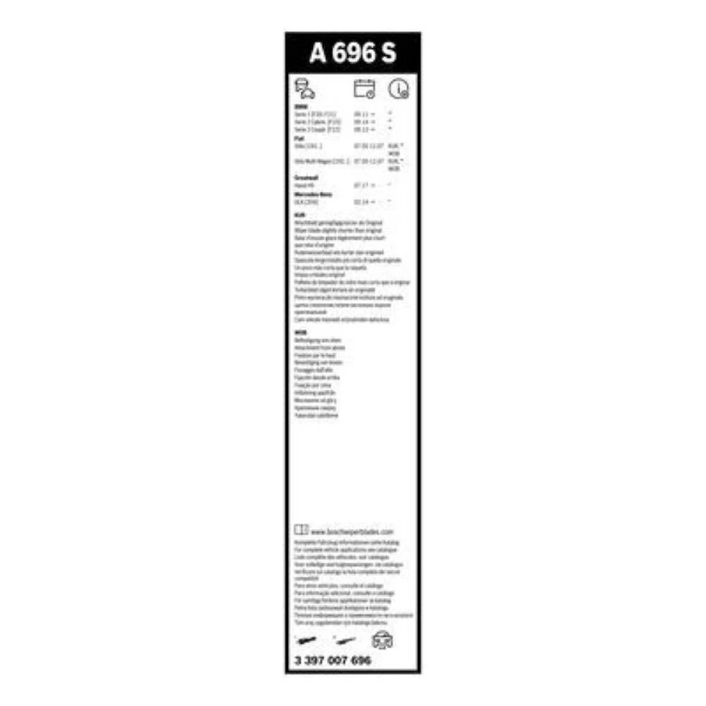 Komplet przednich wycieraczek BOSCH AeroTwin 550 & 450 mm do BMW Seria 1 2011-2019