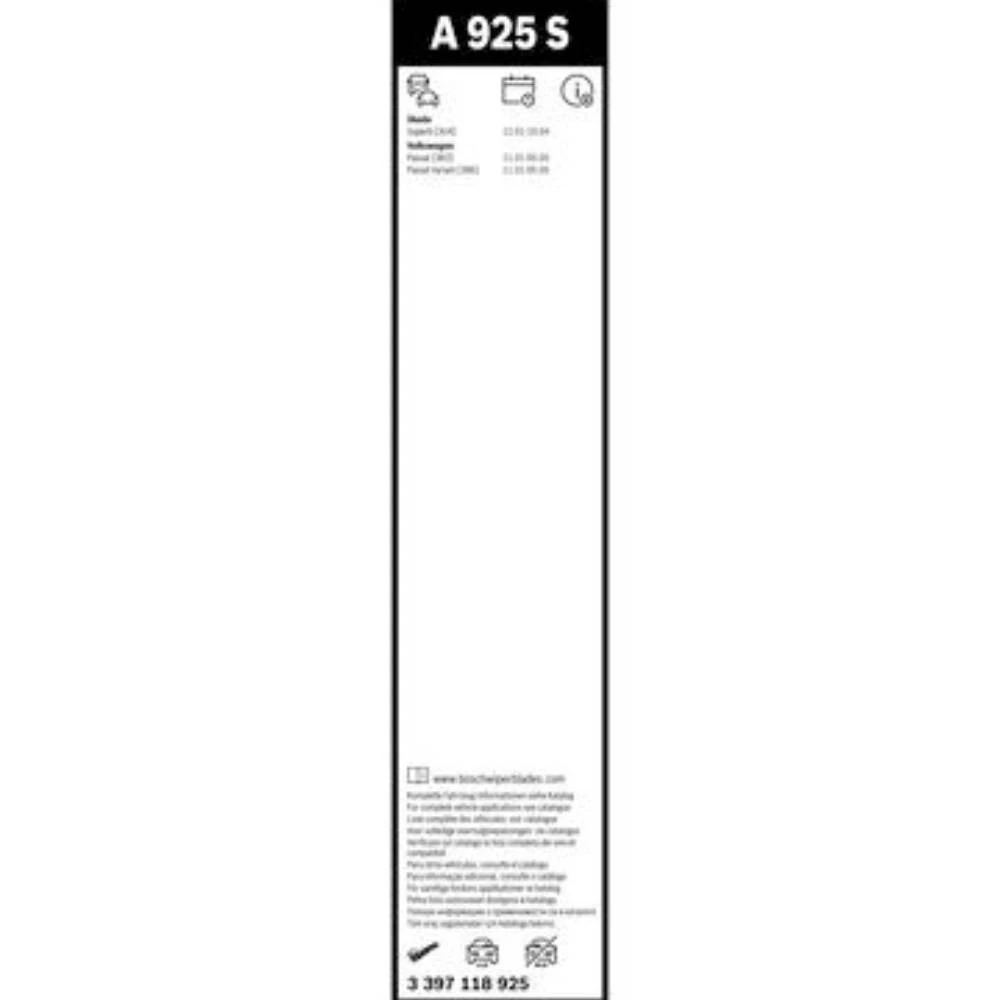 Komplet przednich wycieraczek BOSCH AeroTwin 530 & 530 mm do Volkswagen Passat B5 Variant 2001-2005