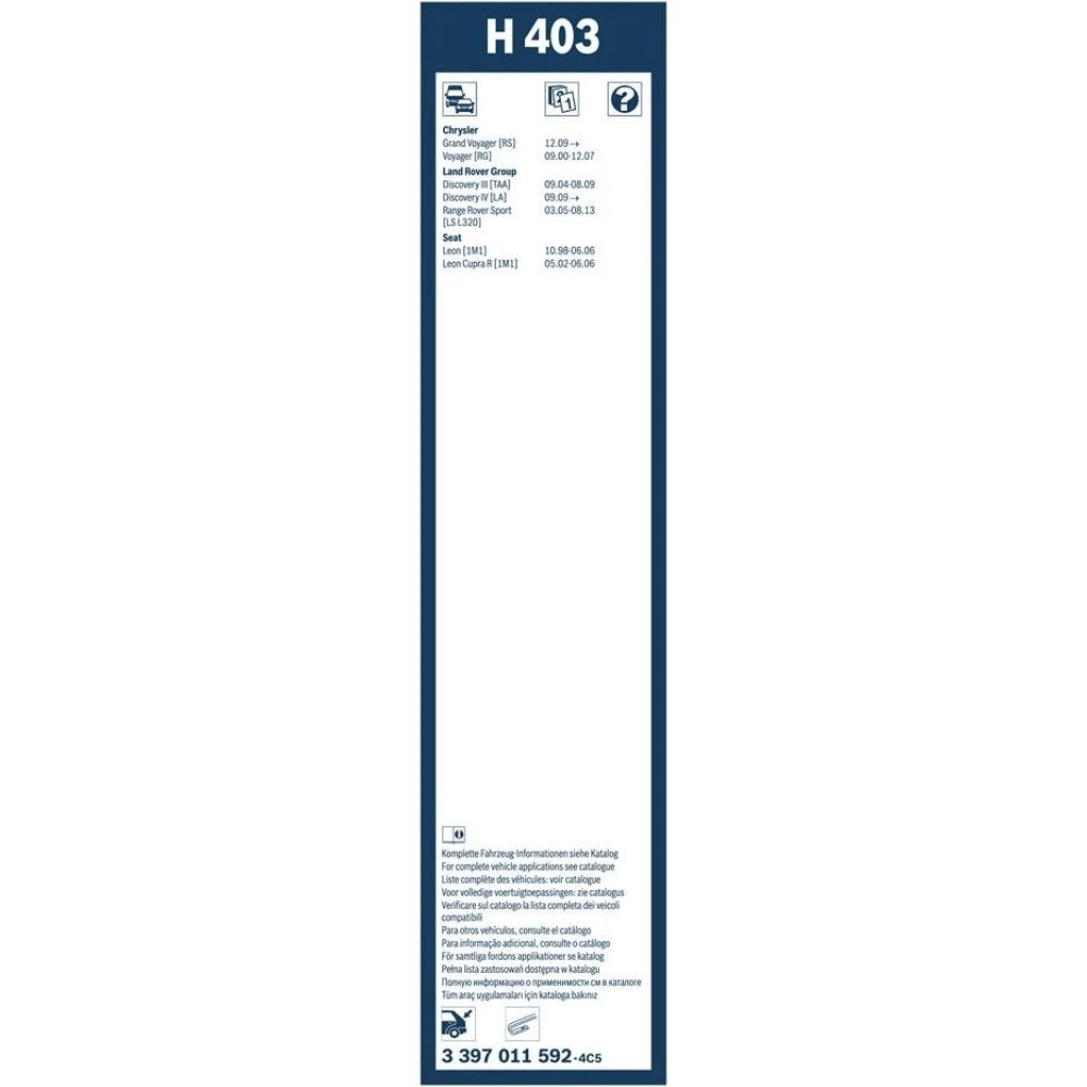 Tylna wycieraczka BOSCH Rear 400 mm do Land Rover Range Rover Sport 1 2005-2013