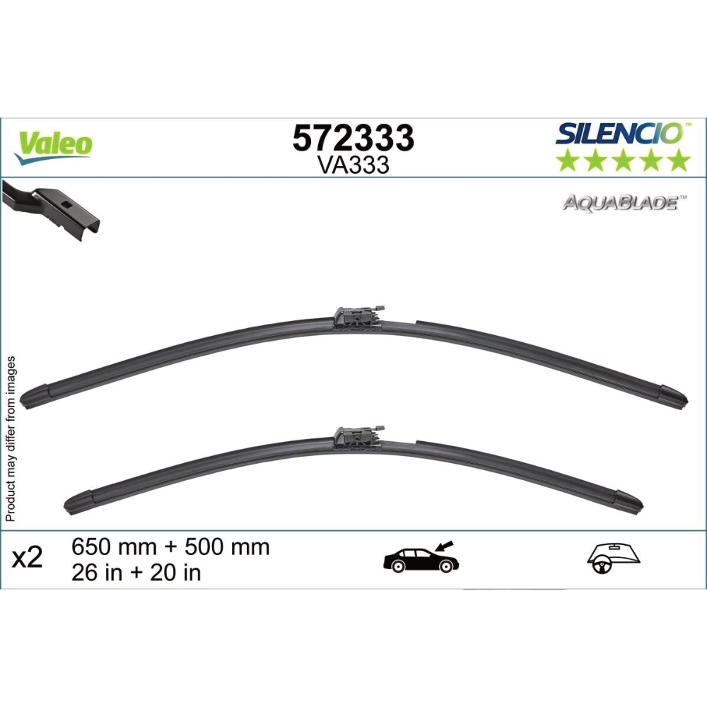 Wycieraczki Valeo Aqua Blade do Land Rover Range Rover