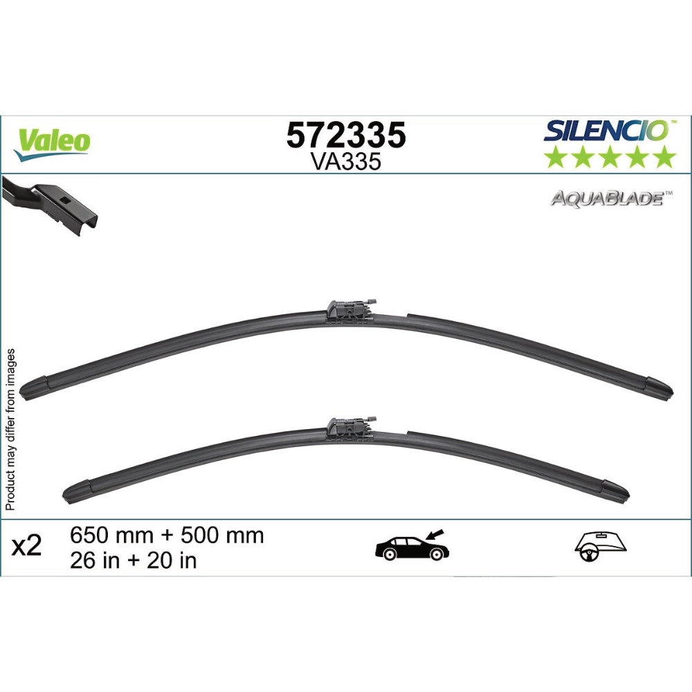 Wycieraczki Valeo Aqua Blade do Land Rover Range Rover