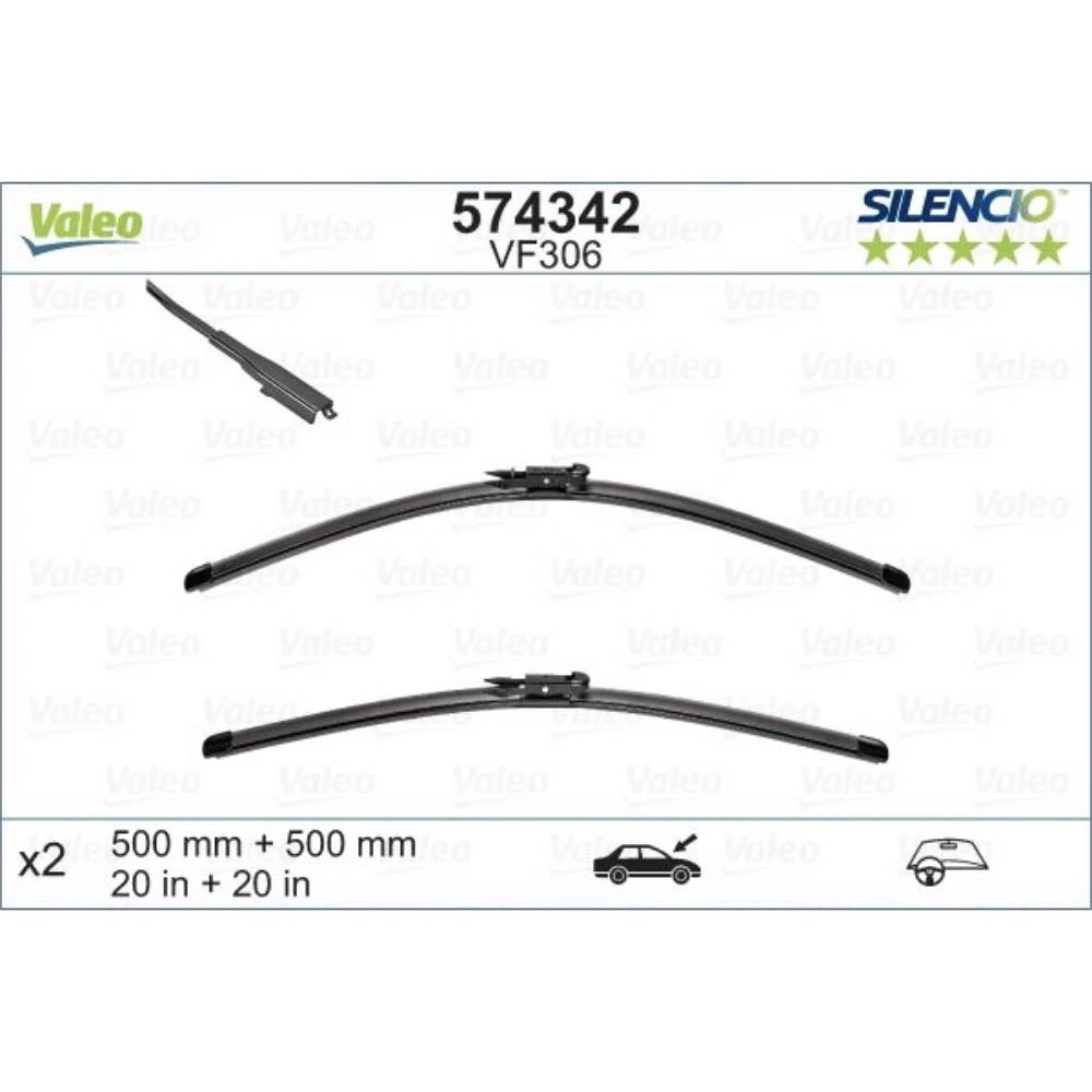 Wycieraczki Valeo Silencio Flat do BMW Seria 1