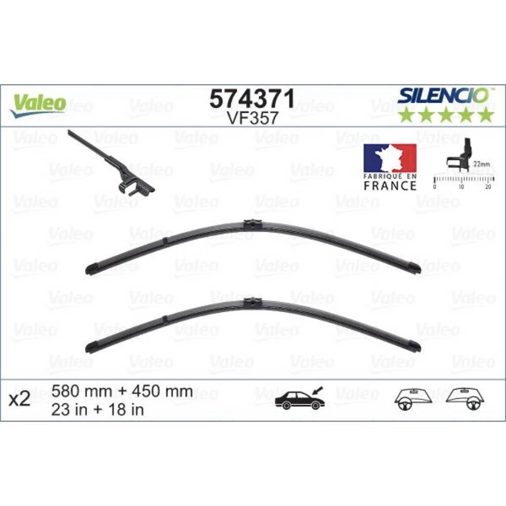 Wycieraczki Valeo Silencio Flat do Alfa Romeo 159