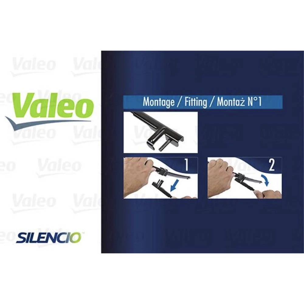 Komplet przednich wycieraczek Valeo Silencio Flat 650 & 450 mm do BMW Seria 5 GT 2009-2013