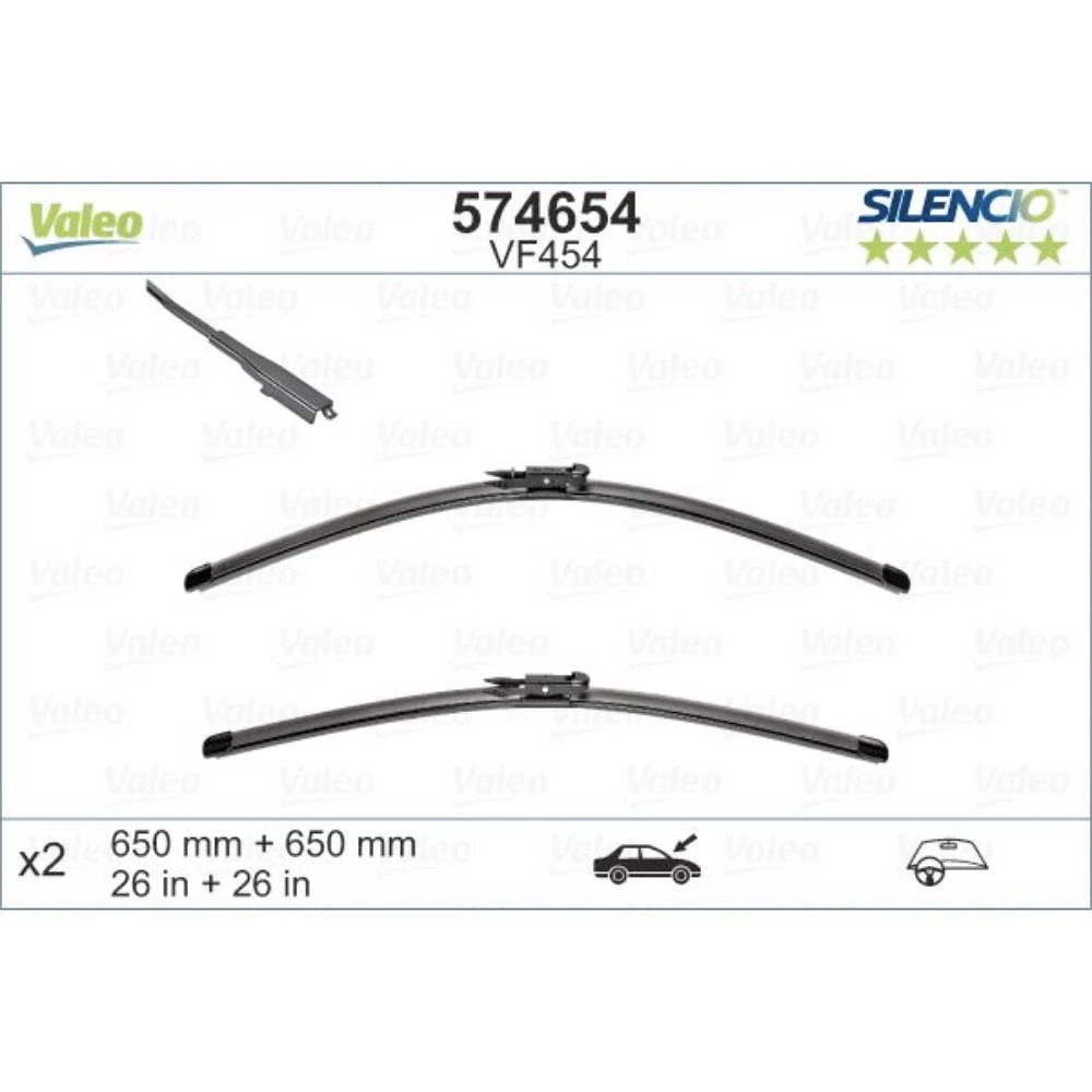 Wycieraczki Valeo Silencio Flat do SEAT Leon