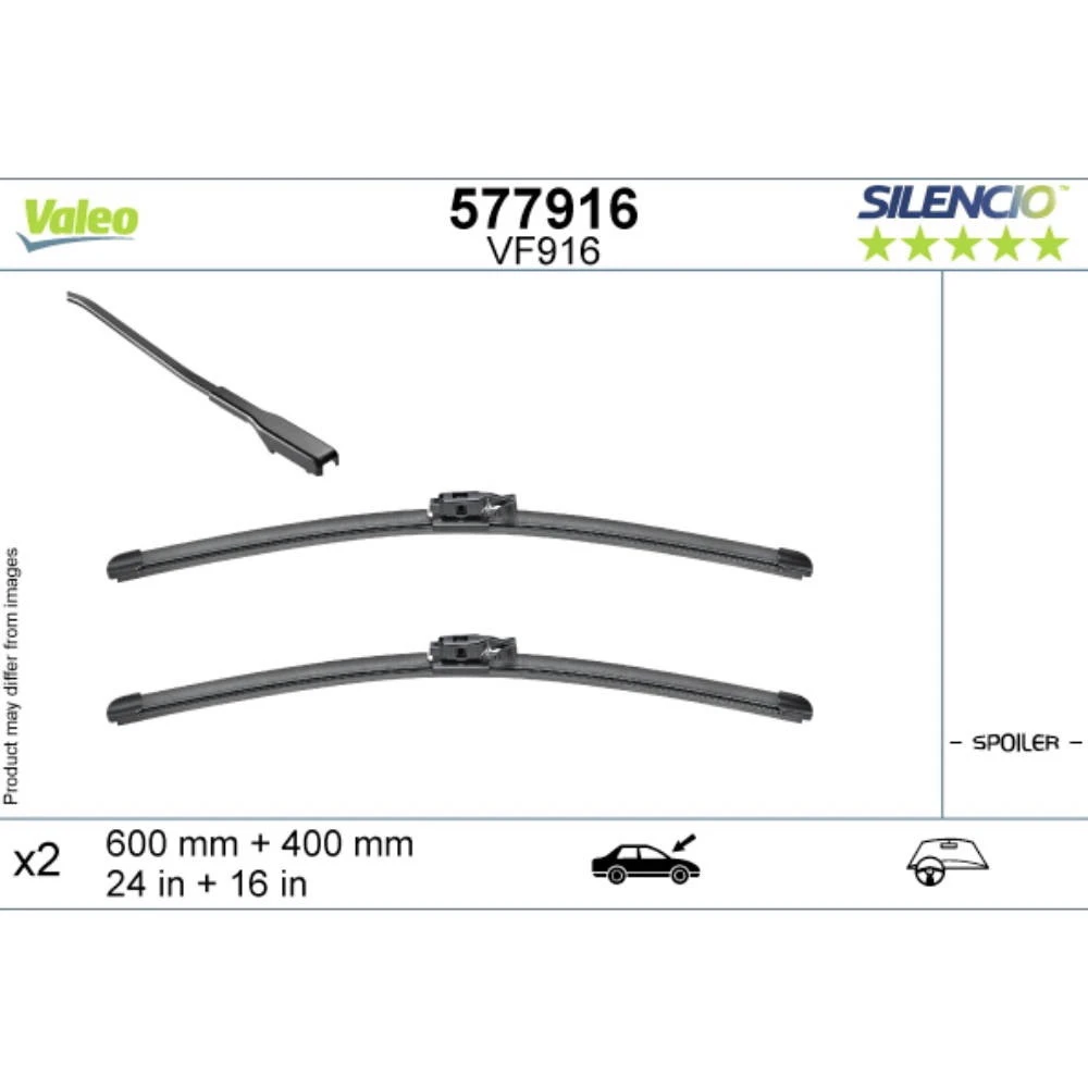 Wycieraczki Valeo Silencio Flat do Renault Logan