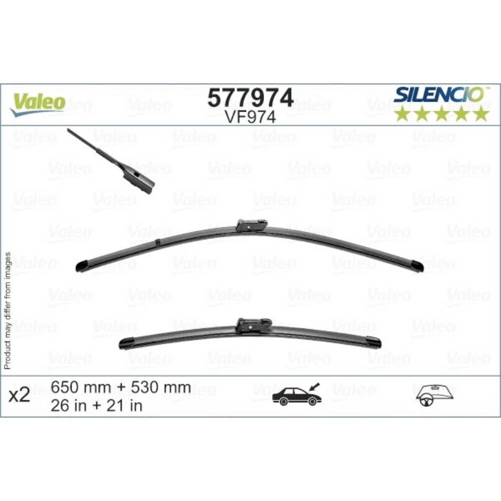 Wycieraczki Valeo Silencio Flat do Audi A6