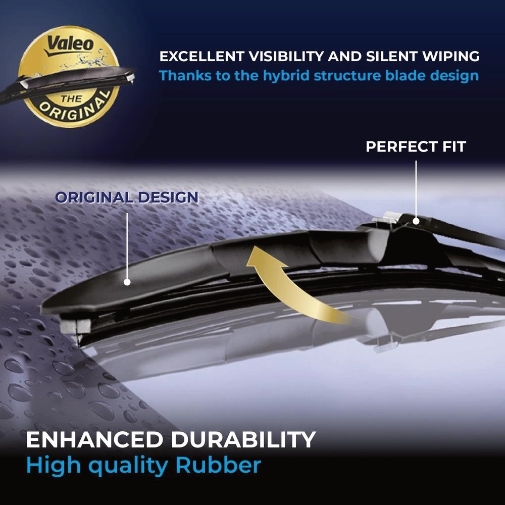 Komplet przednich wycieraczek Valeo Silencio Hybrid 350 & 350 mm do Caterham 21 1994-1999