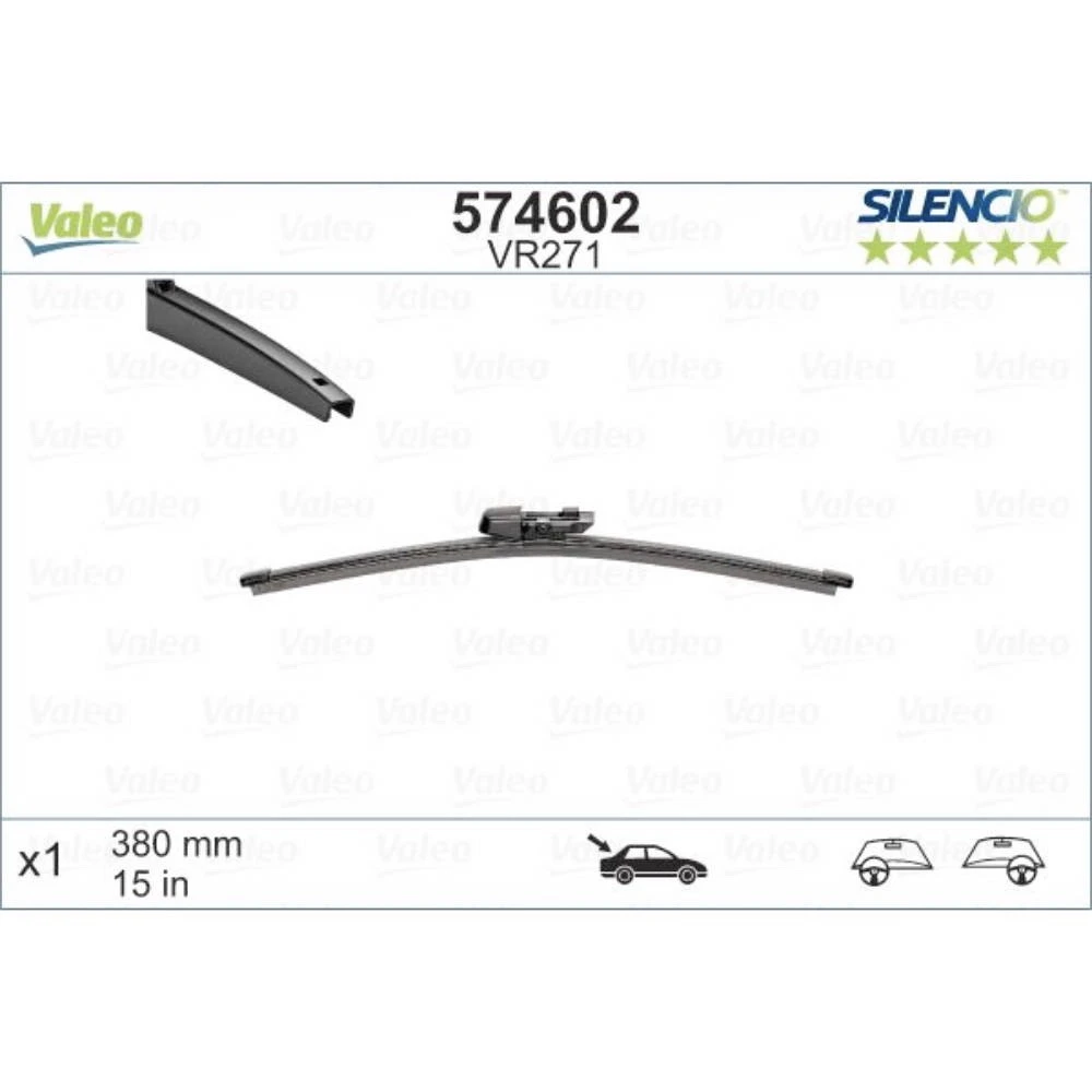 Tylna wycieraczka Valeo Silencio Rear 380 mm do SEAT Leon 3 SC 2012-2020