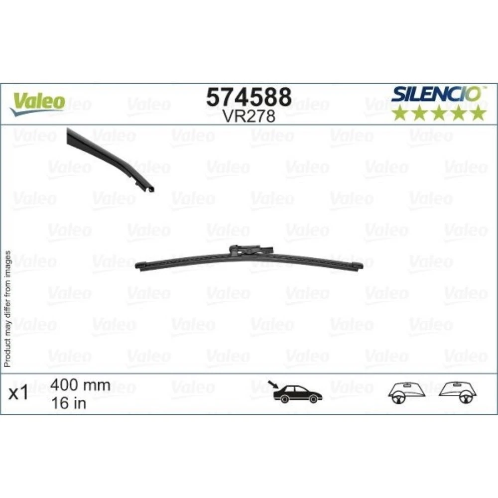 Tylna wycieraczka Valeo Silencio Rear 400 mm do Renault Trafic 3 2014-2026