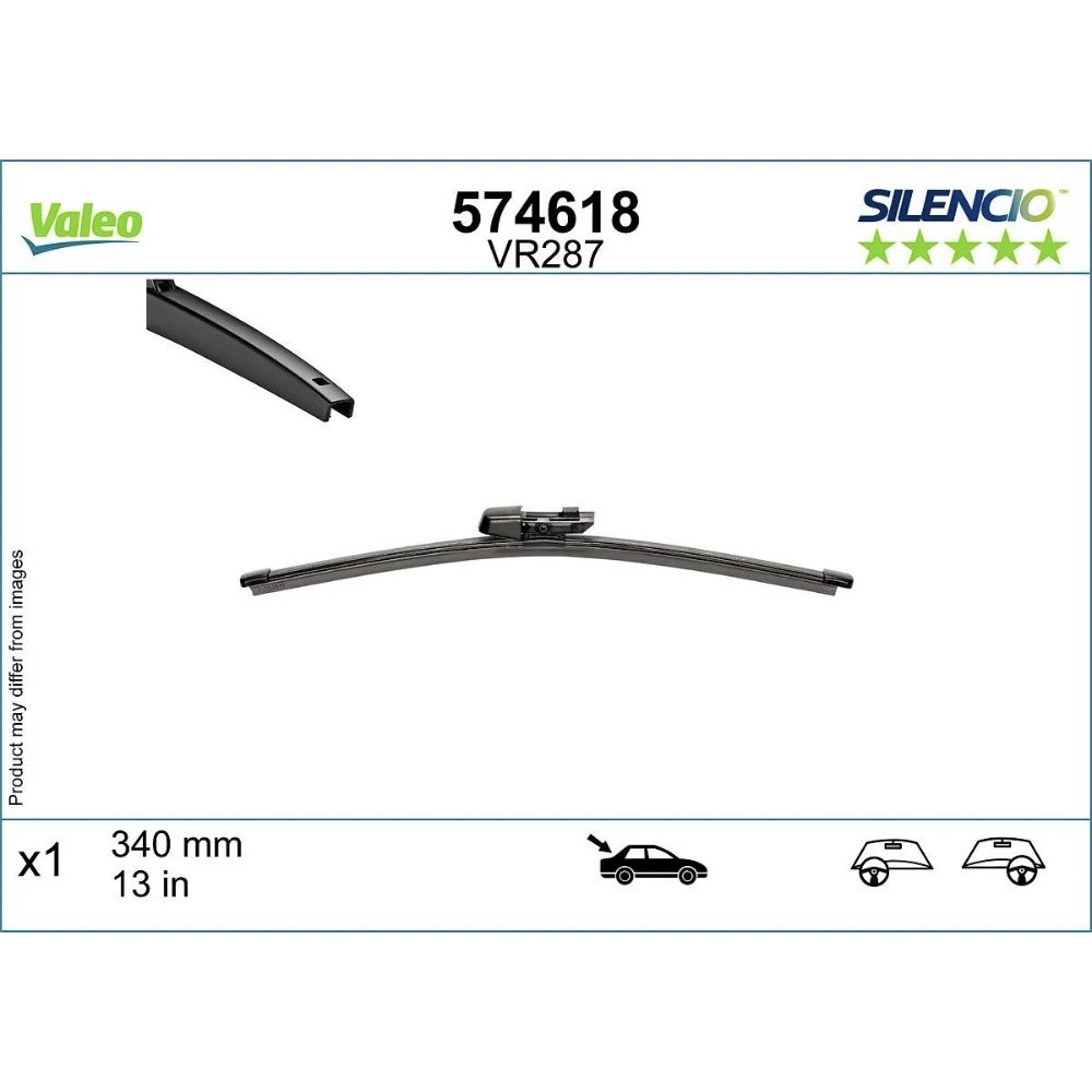 Tylna wycieraczka Valeo Silencio Rear 340 mm do Volkswagen Caddy 4 2020-2026