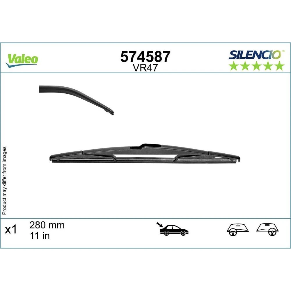 Tylna wycieraczka Valeo Silencio Rear 280 mm do KIA Rio X-Line 2017-2026