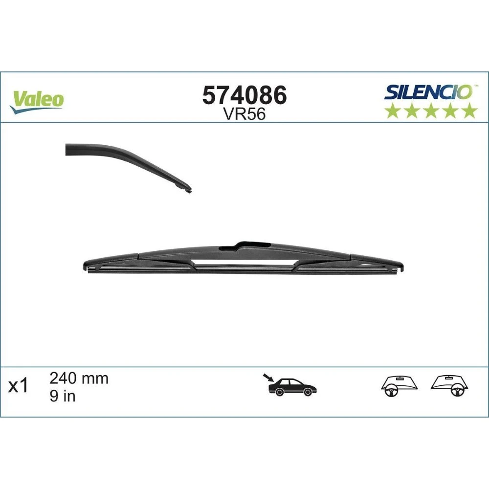 Tylna wycieraczka Valeo Silencio Rear 240 mm do Peugeot 4008 2012-2017