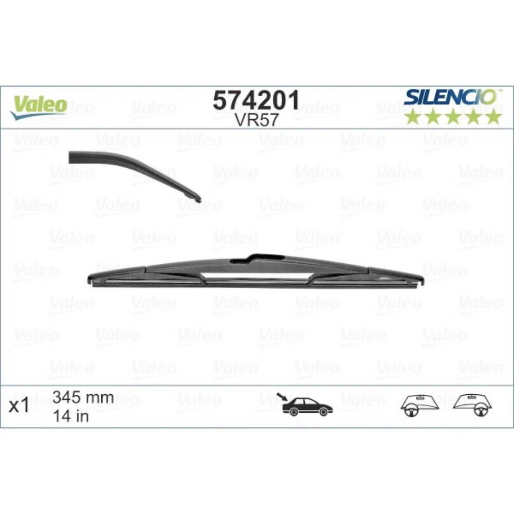 Tylna wycieraczka Valeo Silencio Rear 345 mm do Subaru Outback 3 2003-2009